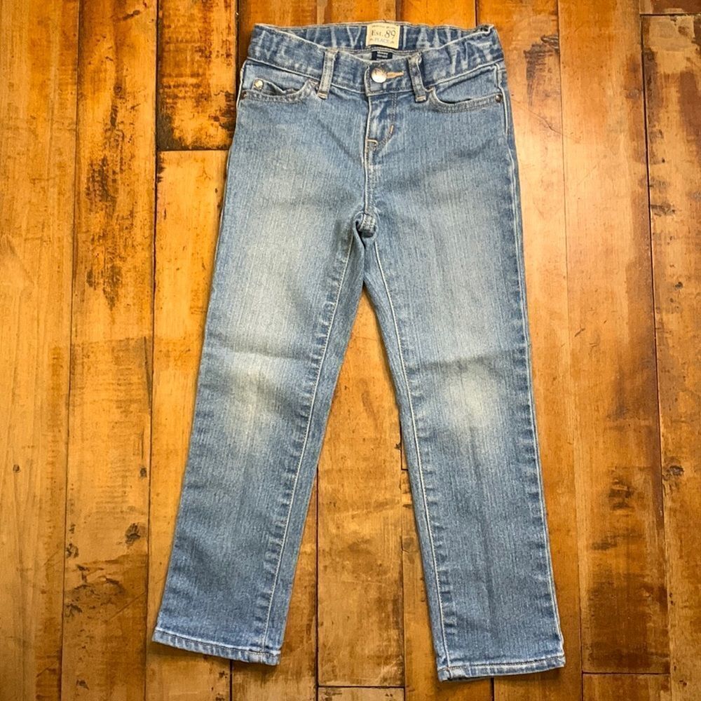 Childrens place jeans size 5 skinny stretch light wash jeans cotton spring